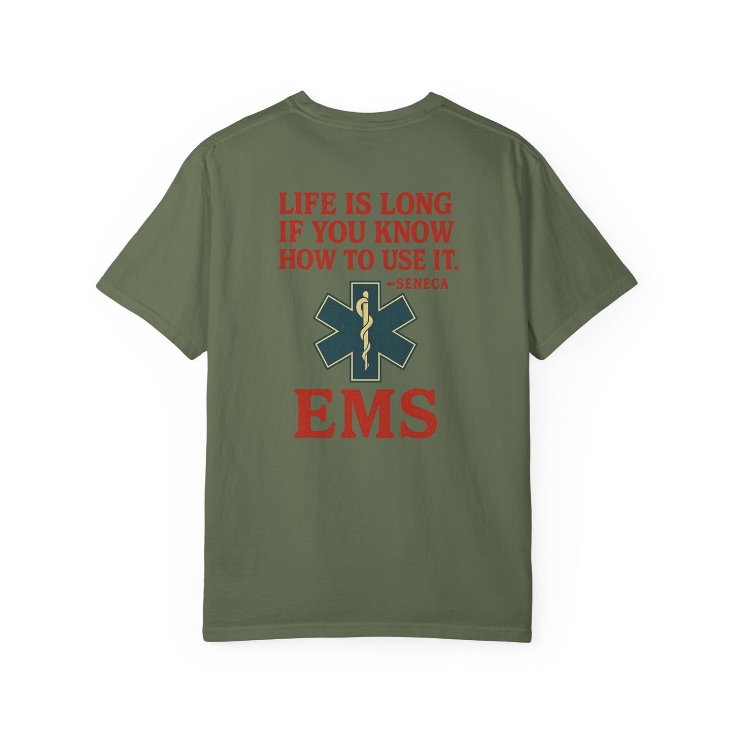 Life is Long T-shirt, back/front logo