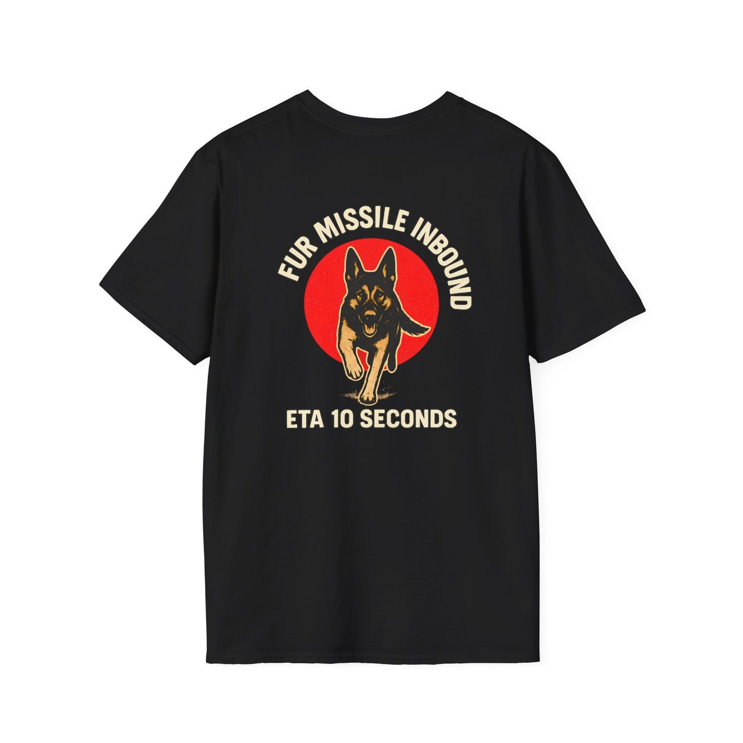 Fur Missle Inbound T-Shirt, back