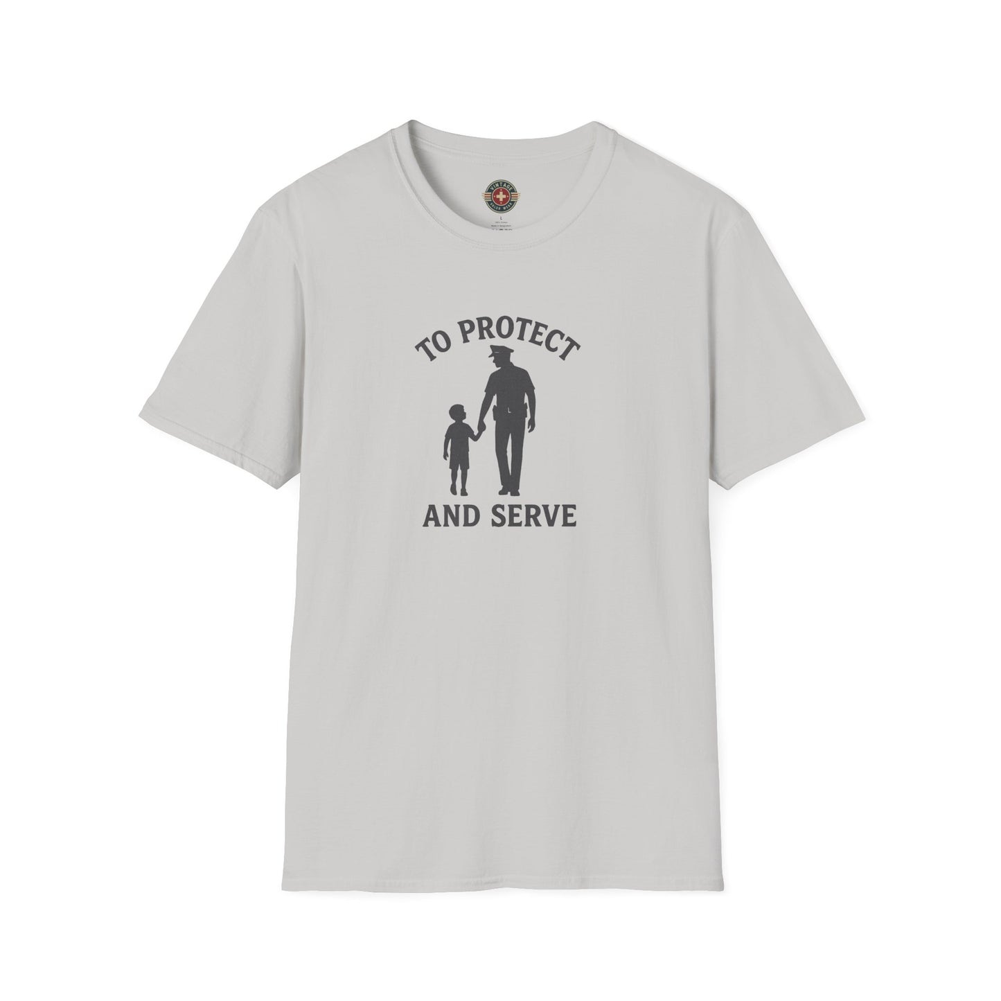 Cop with Kid T-Shirt, front