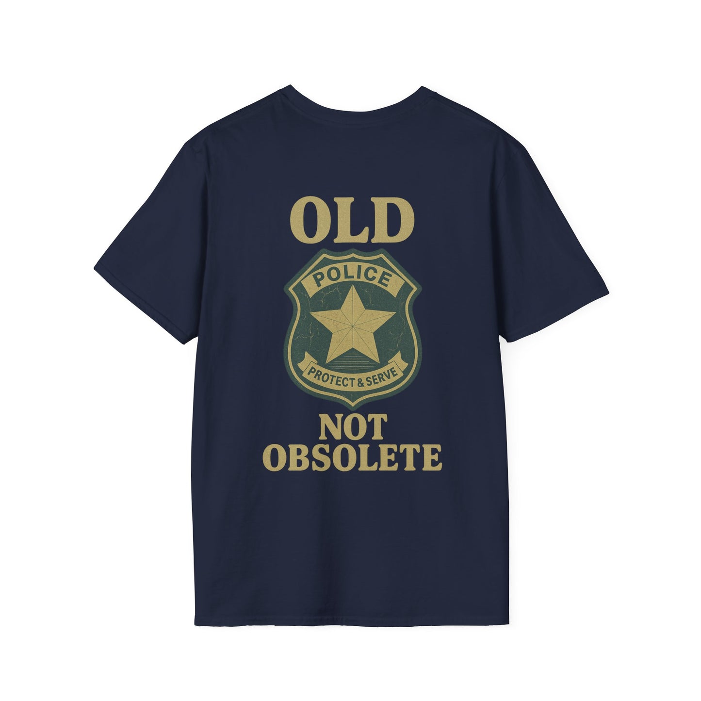 Not Obsolete T-Shirt Police, back