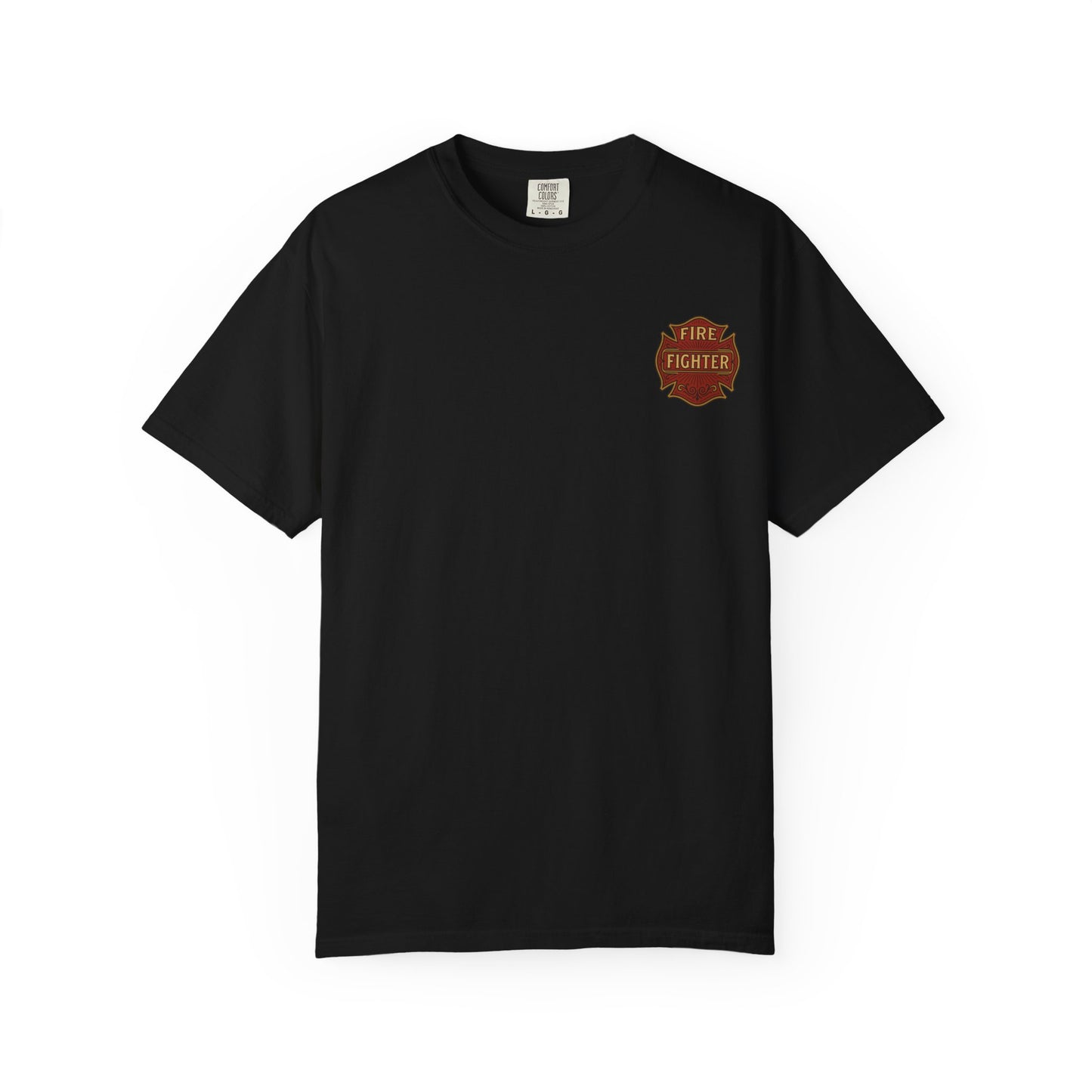 Firefighter T-shirt, back/front logo