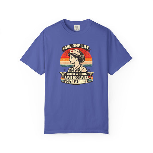 Save 100 Lives T-shirt, front