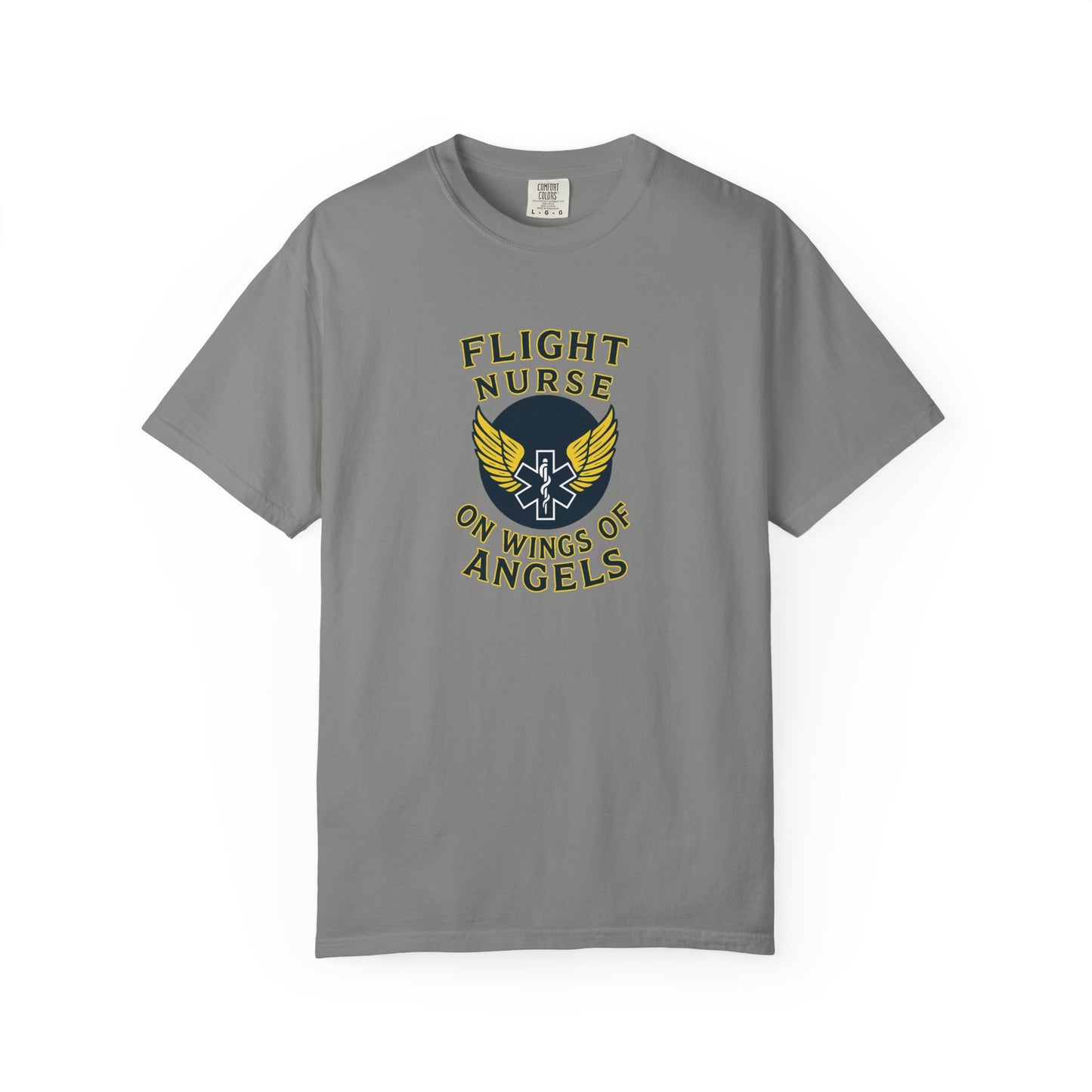 Flight Nurse Angel Wings T-shirt, front