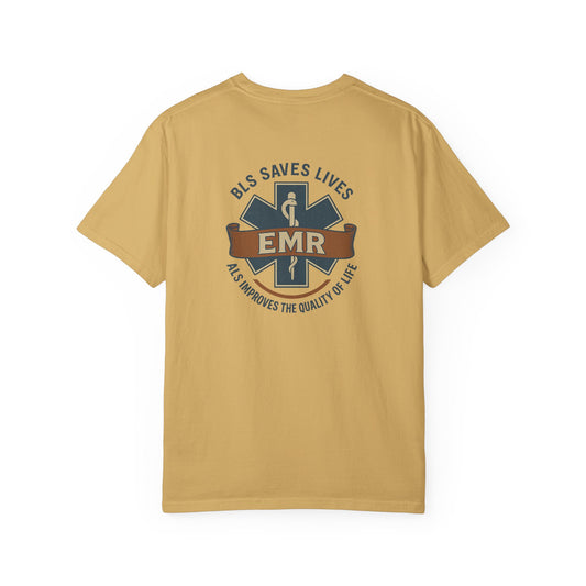 BLS/ALS for EMR T-shirt, back/front logo