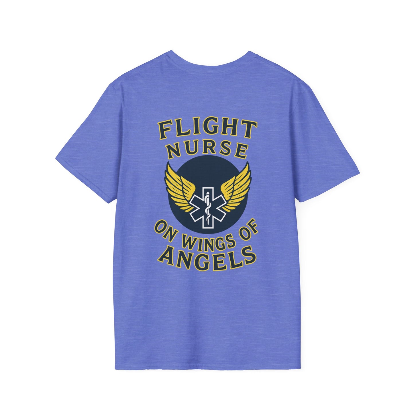 On Wings T-Shirt Flight Nurse, back/front logo