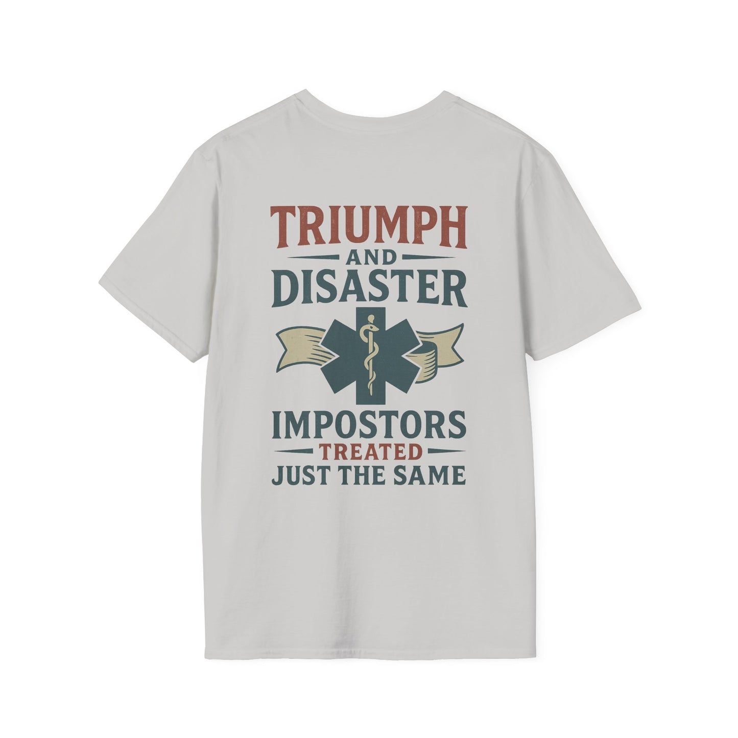 Triumph and Disaster T-Shirt, back/front logo