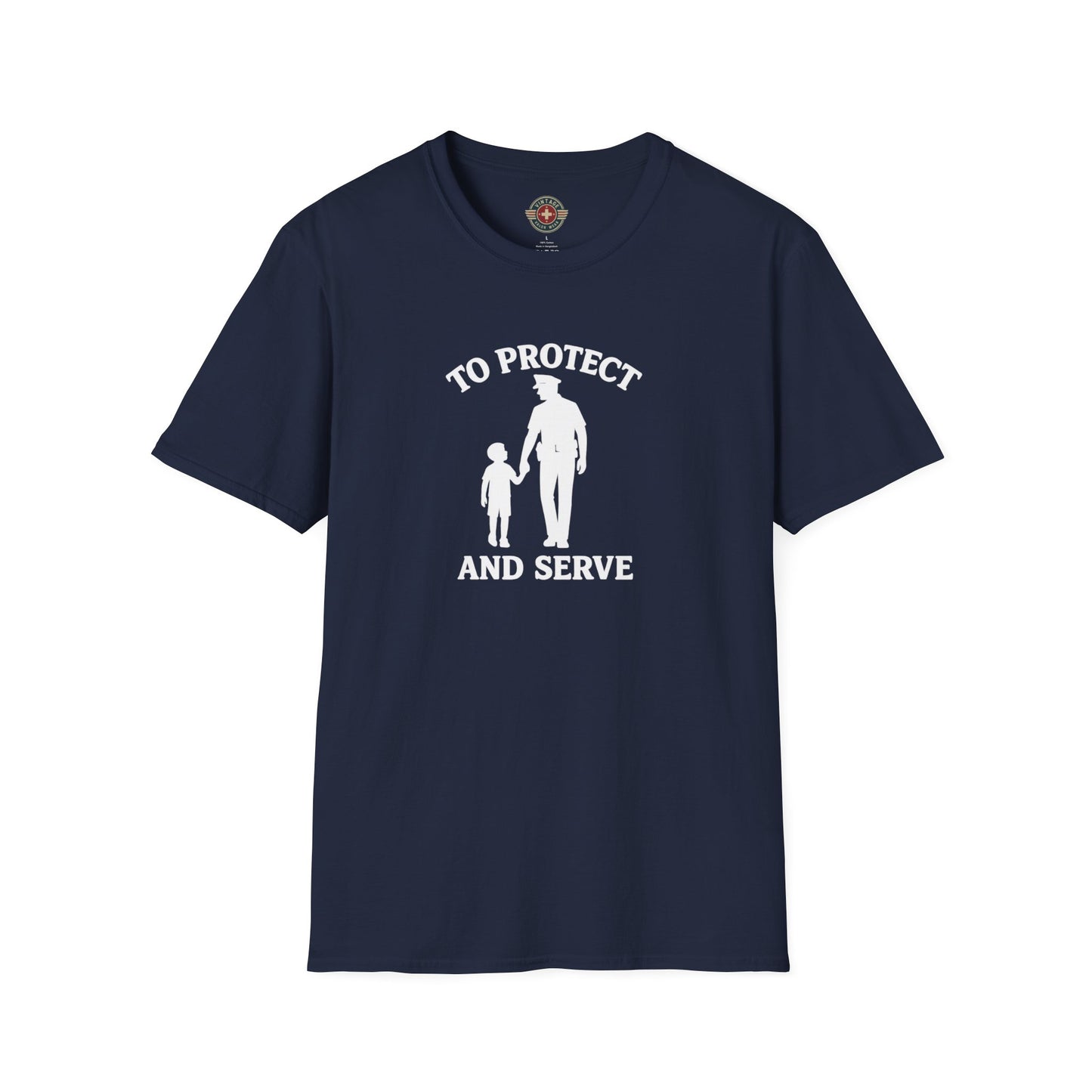 Cop with Kid T-Shirt, front