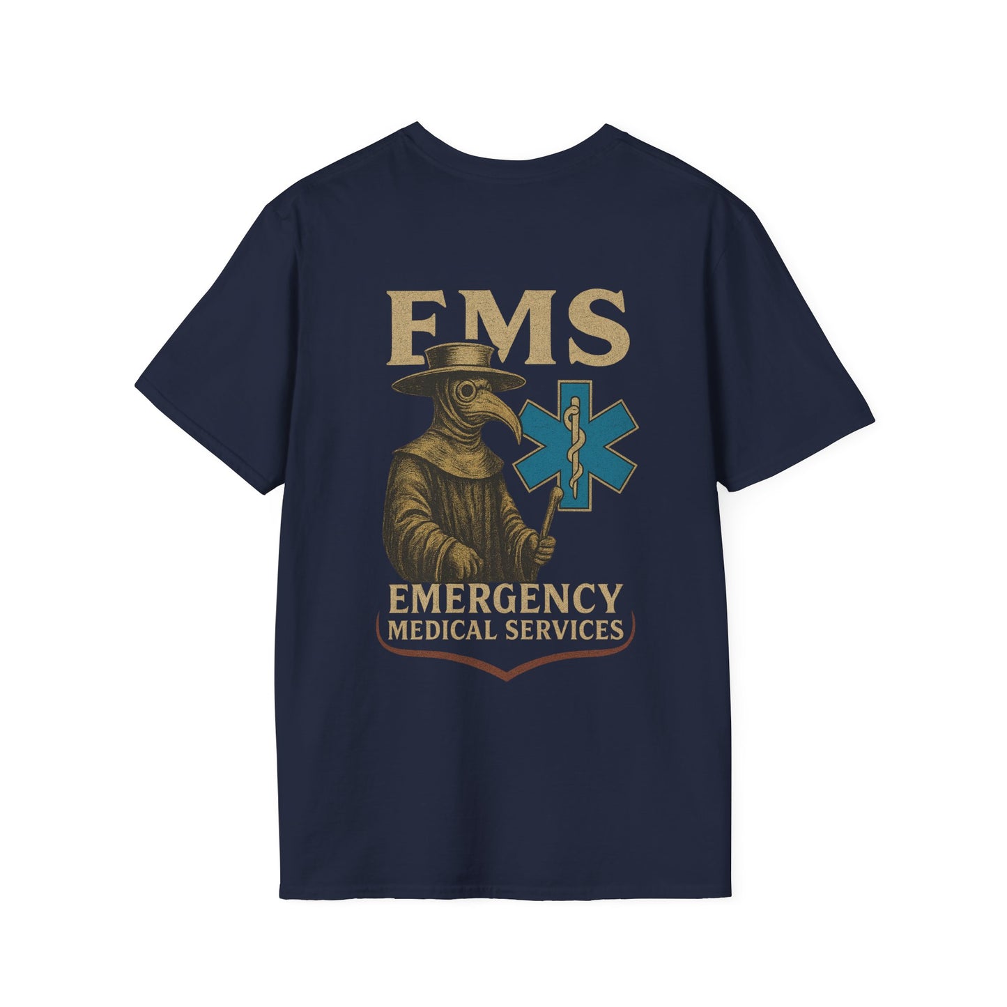Plague Doctor EMS T-Shirt, back/front logo