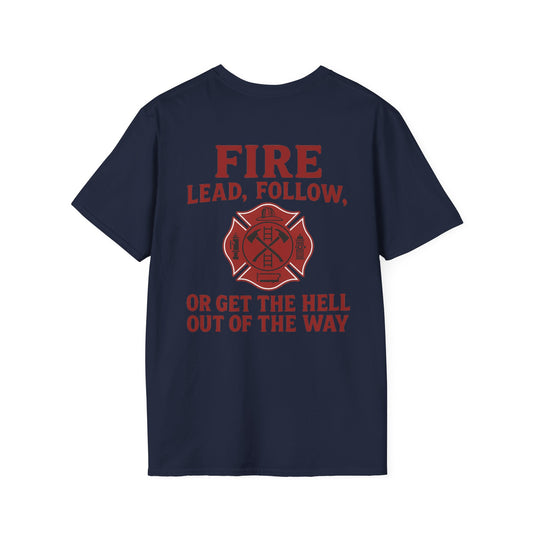 Lead Follow T-Shirt Fire, back