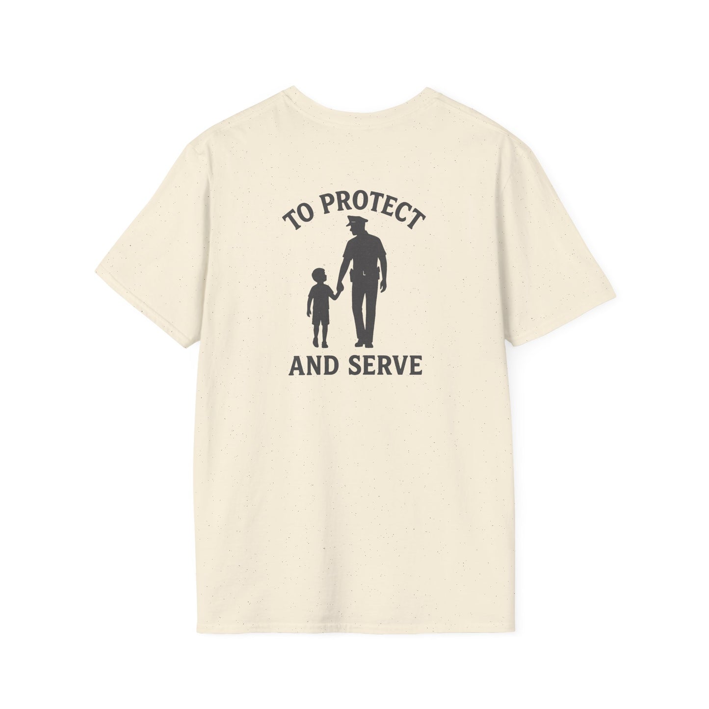 Cop with Kid T-Shirt, back