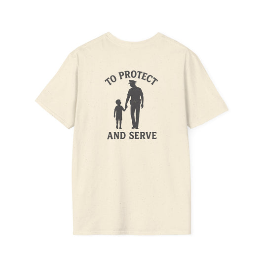 Cop with Kid T-Shirt, back