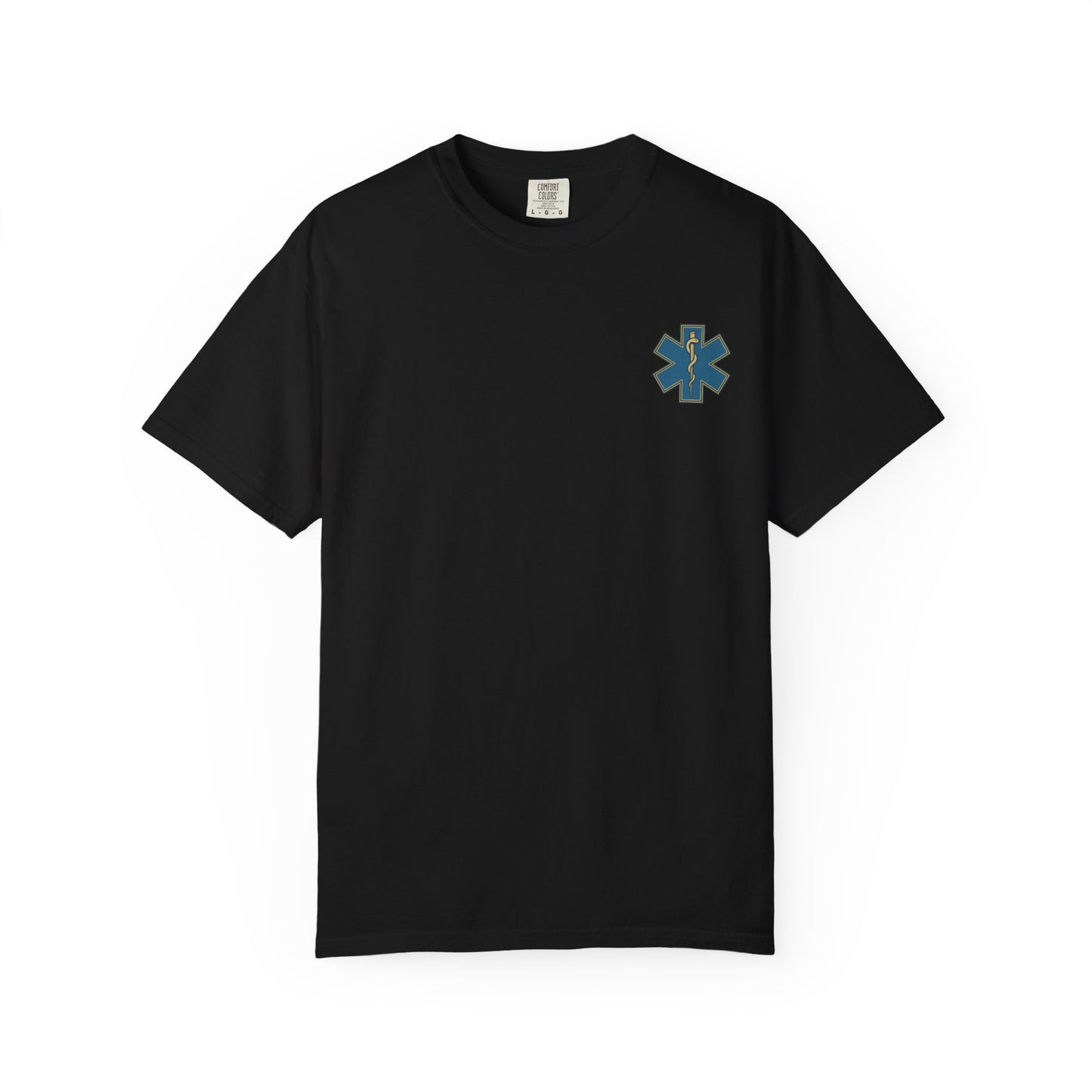 Medic Daze "Code Brown" T-shirt, back/front logo