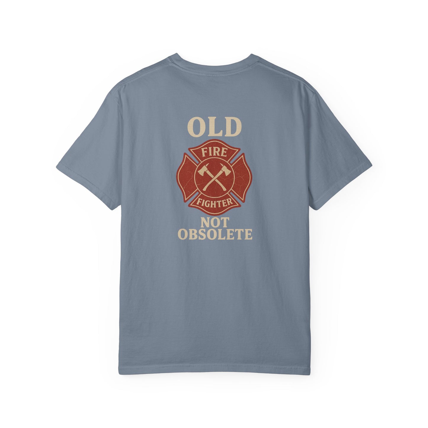 "Not Obsolete" Fire T-shirt, back