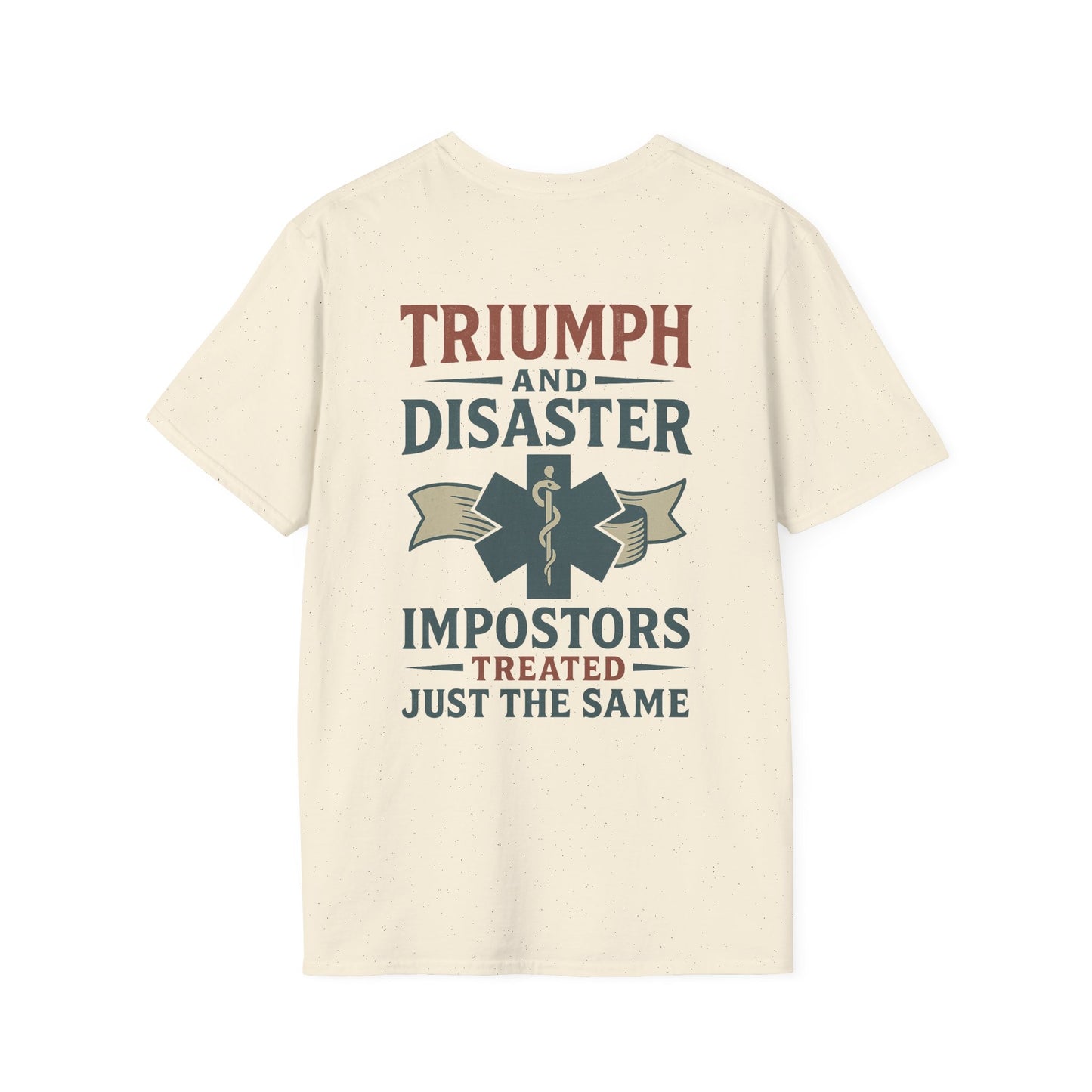 Triumph and Disaster T-Shirt, back/front logo