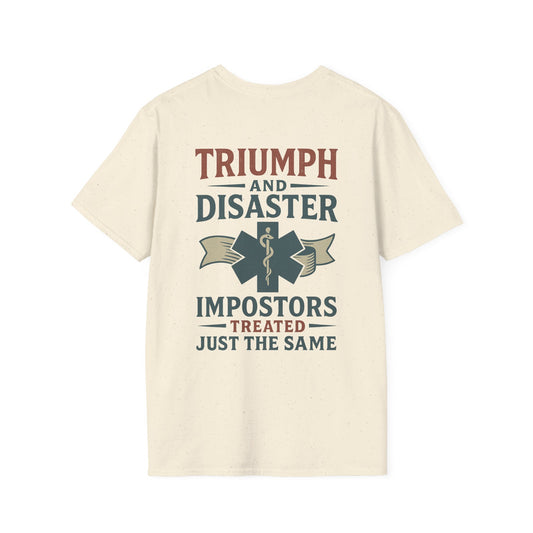 Triumph and Disaster T-Shirt, back/front logo