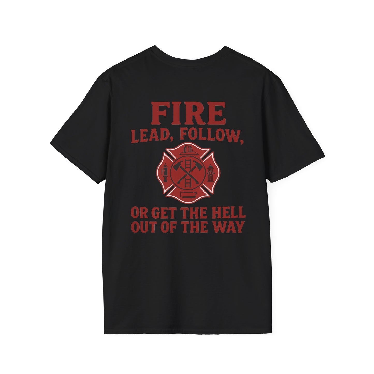 Lead Follow T-Shirt Fire, back