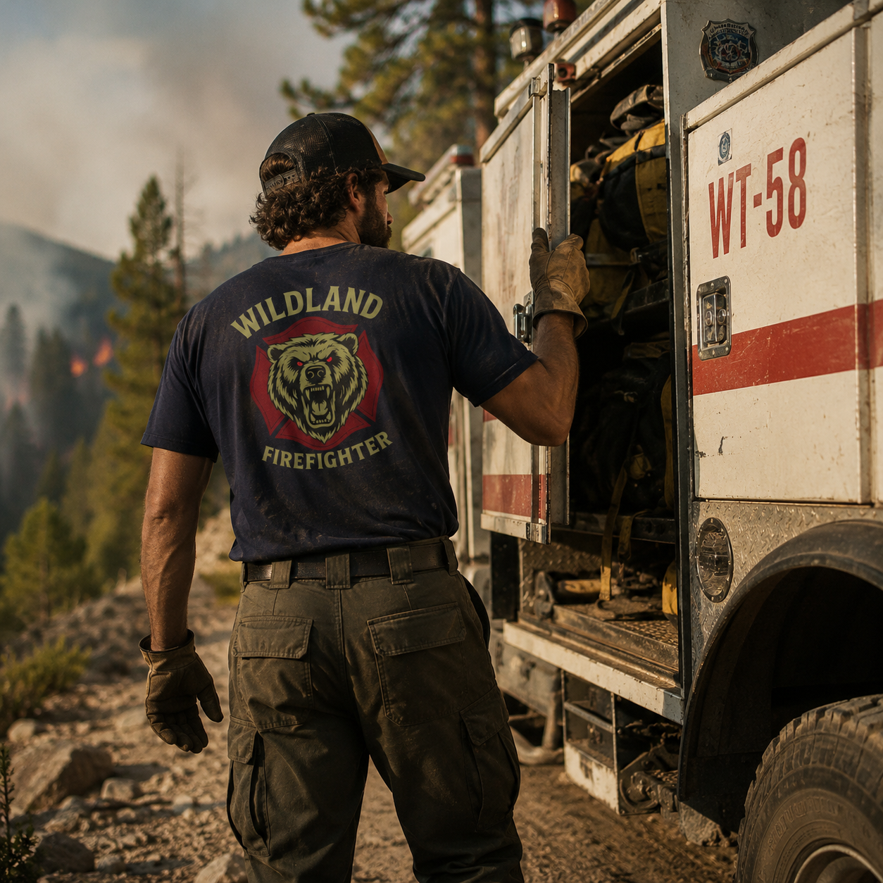 Wildland FF T-shirt, back